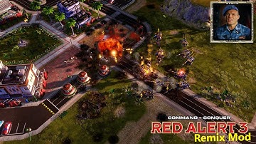 Red Alert 3 Mod Remix | Soviet vs Brutal Warren | The Wall