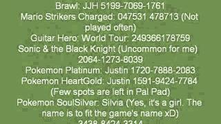 Friend Code Exchange For Nintendo Wii and DS
