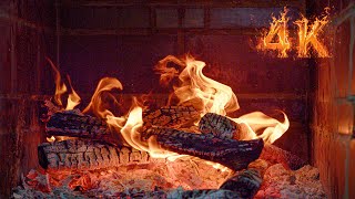 Relaxing Fireplace 4K Uhd & Crackling Fire Sounds 3 Hours 🔥 4K Burning Logs 🔥 Sleep, Relax, Study