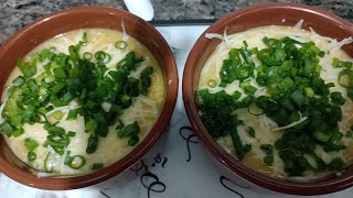 🍜🍜sopinha de milho verde🌽🌽 com frango desfiado,e muito queijo 🧀🧀