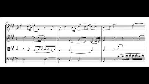 Haydn, Quartetto op. 20 n. 6 in La maggiore - IV: Allegro (Fuga) - score