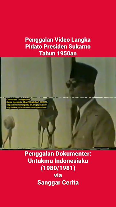 Penggalan Video Langka Pidato Presiden Sukarno Tahun 1950an #shorts