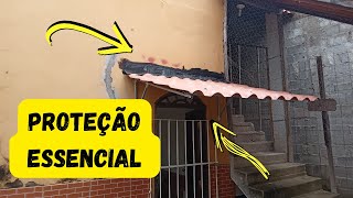 Faça assim ou você vai ter Problemas - Cobertura (telhado) para Proteção de Porta 🔛