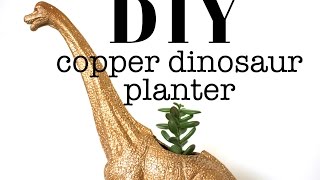 DIY | Copper Dinosaur Planter
