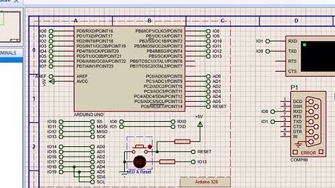 TRON1 Simulación Comunicación Serial Arduino Proteus