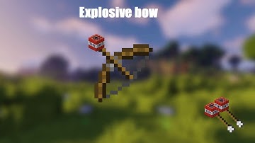 How to make an Explosive Bow in vanilla Minecraft using commands (java only)