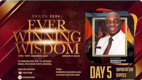 SHILOH 2024: IMPARTATION SERVICE | DAY 5 | EVER WINNING WISDOM | 14, DEC. 2024 FAITH TABERNACLE OTA