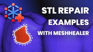 STL Repair Examples with Mesh Healer: No Rebuild Function