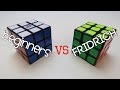 Beginner's Method vs Fridrich Method (Average of 5s)