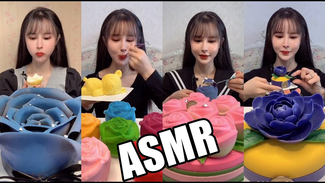【ASMR】Delicious cake  맛있는 크림 디지트케이크 신기한 케이크먹방 다양한 케이크먹방 CAKE MUKBANGSHOW EATINGSHOW 165 食べる咀嚼
