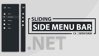 How to Create a Modern Sliding Sidebar | C# Winform screenshot 2