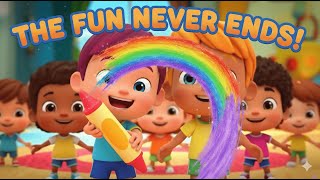 New The Fun Never Ends Song 3D Animation For Kids, Toddlers Preschoolers