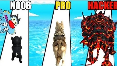 NOOB vs PRO vs HACKER | In Doggy Run | With Oggy And Jack | THE GOOD GAMER OGGY |