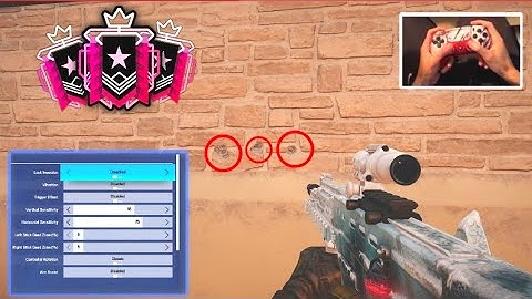 THE #1 BEST *CONTROLLER* CHAMPION + NO RECOIL SETTINGS & SENSITIVITY (PS5/XBOX) - Rainbow Six Siege