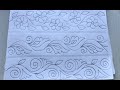 3 beautiful border line design drawing for hand embroidery,অসাধারন ৩ টি বর্ডার লাইন আঁকা শিখে নিন