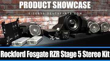 Side by Side - Product Showcase - Rockford Fosgate Stage 5 RZR Stereo Kit