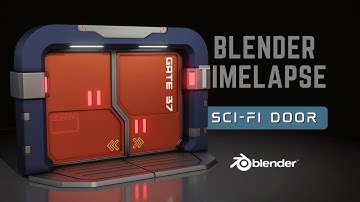 3D Modeling Sci-Fi Door - Blender 3.0