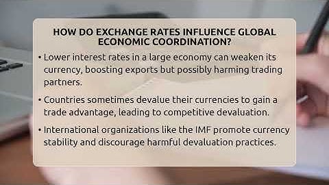 How Do Exchange Rates Influence Global Economic Coordination? - Inflation Insight Channel