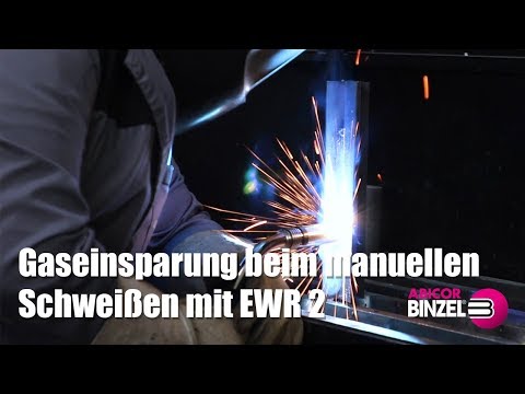 Gaseinsparung beim manuellen Schweißen mit EWR 2