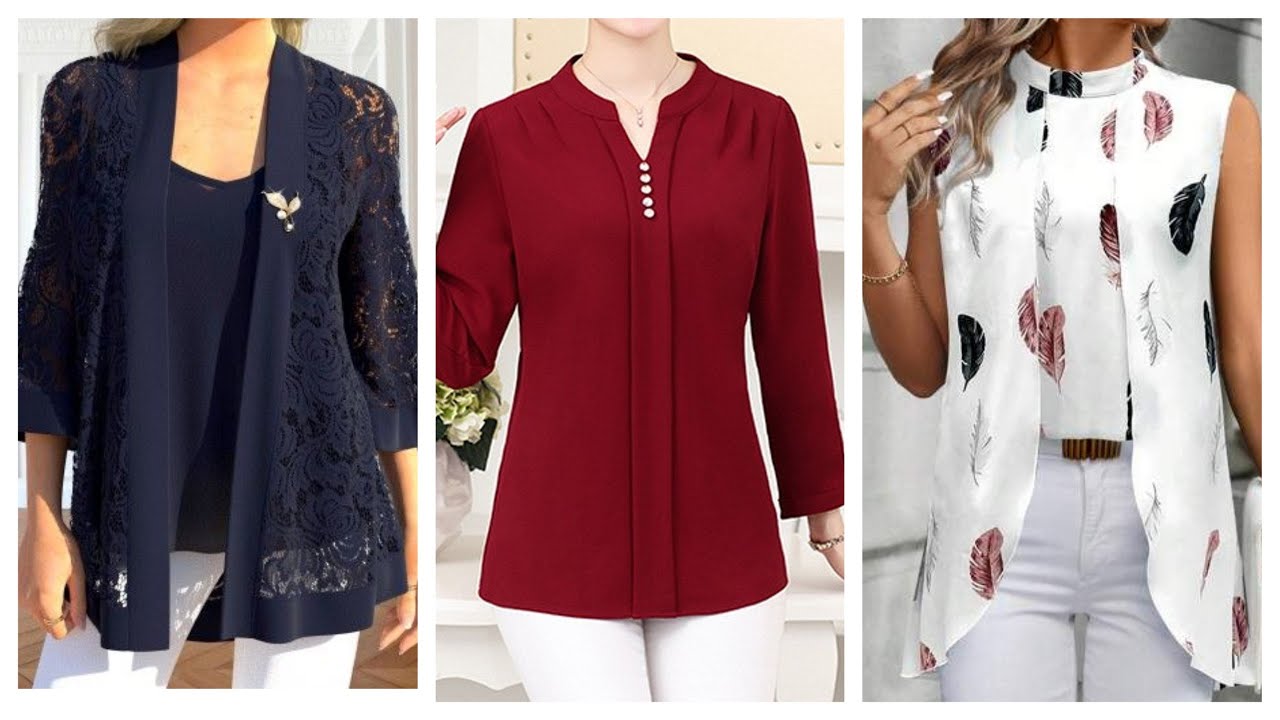 Мода 2026: Красивые блузки. 100 идей для красивых блузок. Повседневные модели 25/26 