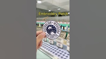 Custom Embroidered Hat Patches Paper Backing Iron On Embroidery Patches For Clothes