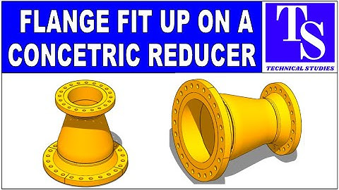 WELD NECK FLANGE FIT UP ON BOTH ENDS OF A CONCENTRIC  REDUCER.