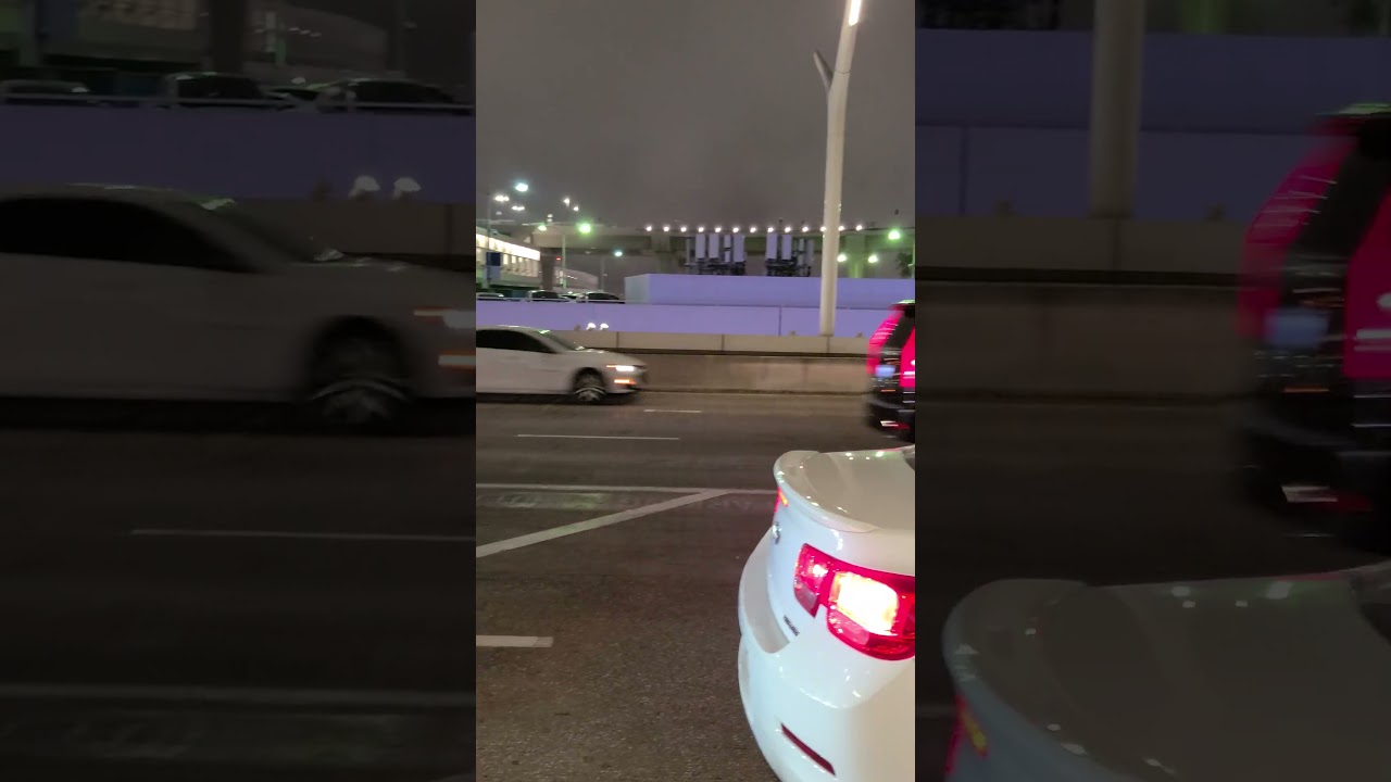 having fun waiting for the hotel shuttle at LAX