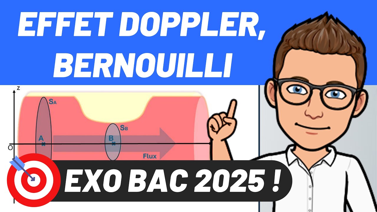 🔥 EXO BAC 2025 ✅ DOPPLER, Bernoulli & DEBIT VOLUMIQUE 💪🎯 Terminale spécialité