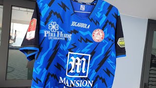 Review áo đấu câu lạc bộ Hồ Chí Minh City V League 23/24 Jogarbola xanh dương đen