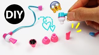 How to Make Mini Hair Dryer with Replaceable Heads Attachment for Dolls/Dollhouse Accessories