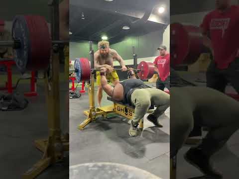 (361kg) 796lbs BENCH PRESS UNOFFICIAL WORLD RECORD JULIUS MADDOX