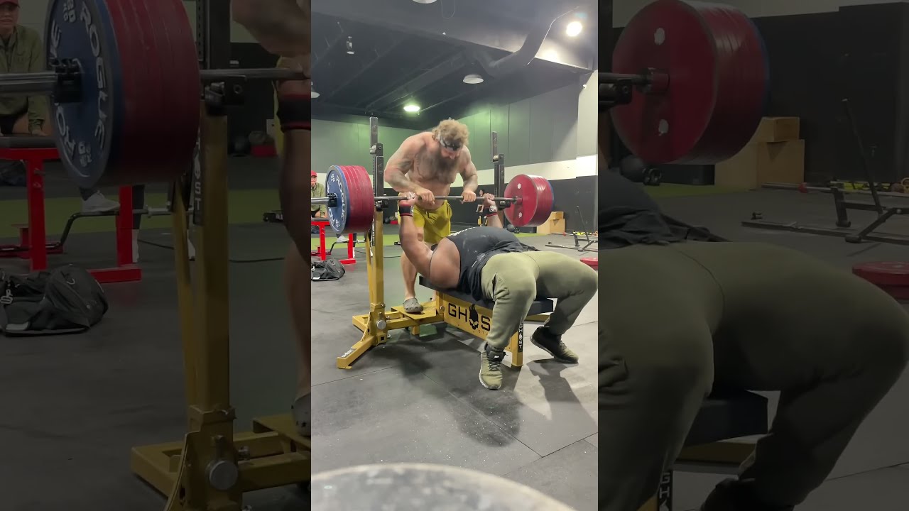  361kg 796lbs BENCH PRESS UNOFFICIAL WORLD RECORD JULIUS MADDOX
