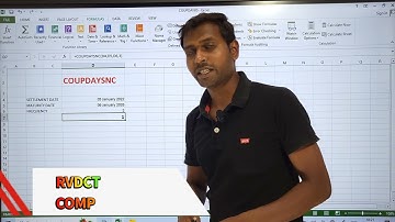 USE OF COUPDAYSNC IN EXCEL IN HINDI | COUPDAYSNC IN EXCEL