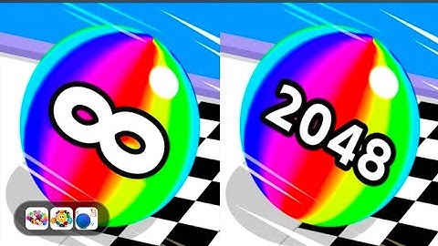 Ball Run 2048 - Gameplay Walkthrough Part 1 Tutorial Levels 1-18 (iOS, Android
