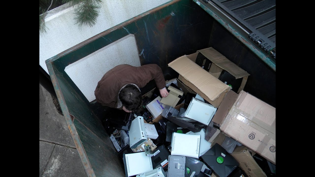 The Secret World of Gamestop Dumpster Diving YouTube