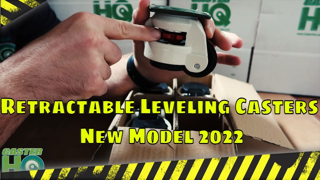 Best Retractable Leveling Casters CasterHQ video thumbnail