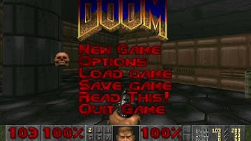 Amiga OS 4 QEMU EcWolf and PrBoom plus HD* resolution (Software rendering)