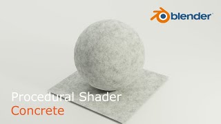 Procedural concrete shader in Blender | Blender tutorial for beginners