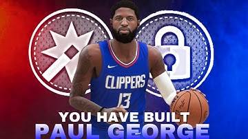 RARE BUILD "2-WAY MID RANGE SHOOTER" IS THE PERFECT PAUL GEORGE BUILD NBA 2K22 CURRENT GEN!!