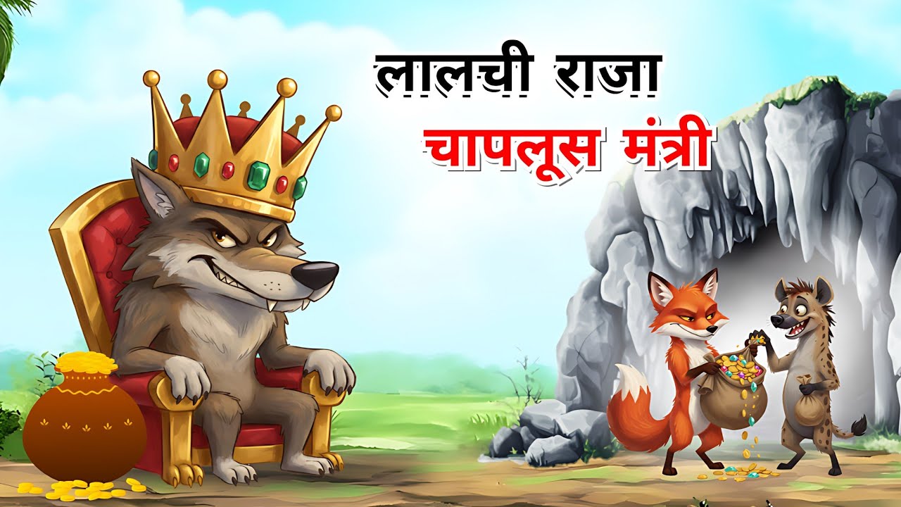लालची भेड़िया और चापलूस मंत्री | panchatantra ki kahani | kahani | hindi animal story| 