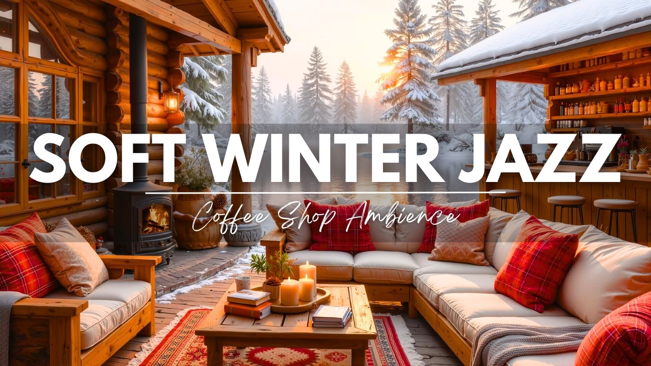 Winter Jazz Music in a Cozy Coffee Ambience ⛄ Soft Jazz Background Music for Comfort Moments