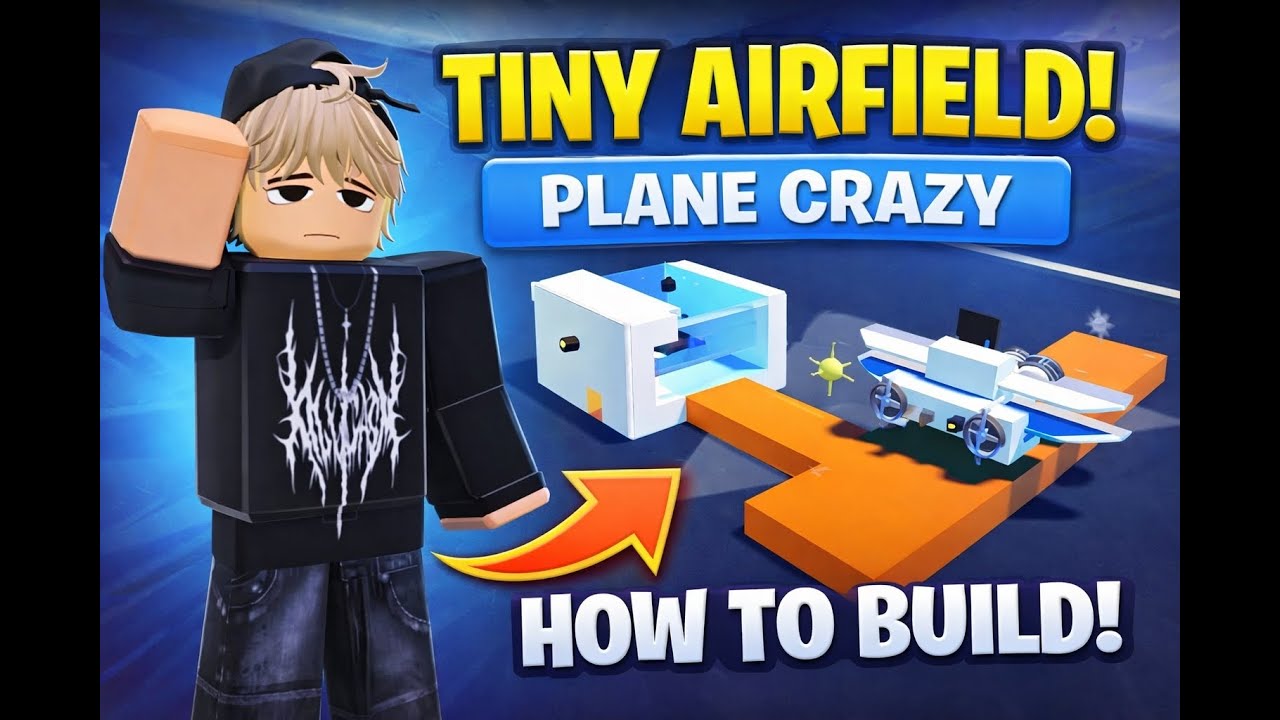 How to Build a Tiny Airfield in Plane Crazy (Roblox) ✈️ | Step-by-Step Tutorial