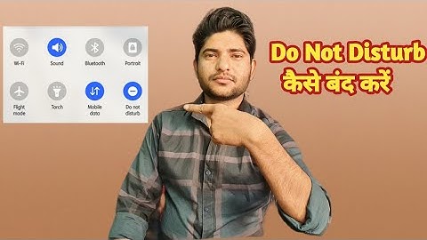 How to turn off Do Not Disturb /- How to turn off DO NOT DISTURB ! HOW TO OFF DND IN MOBILE 📱