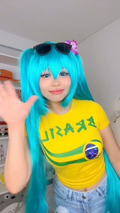 Brazilian Miku 🇧🇷🩵 #cosplay #brazilianmiku #mikuhatsune #hatsunemiku