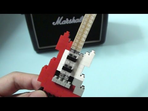 nano block - Electric Guitar Red