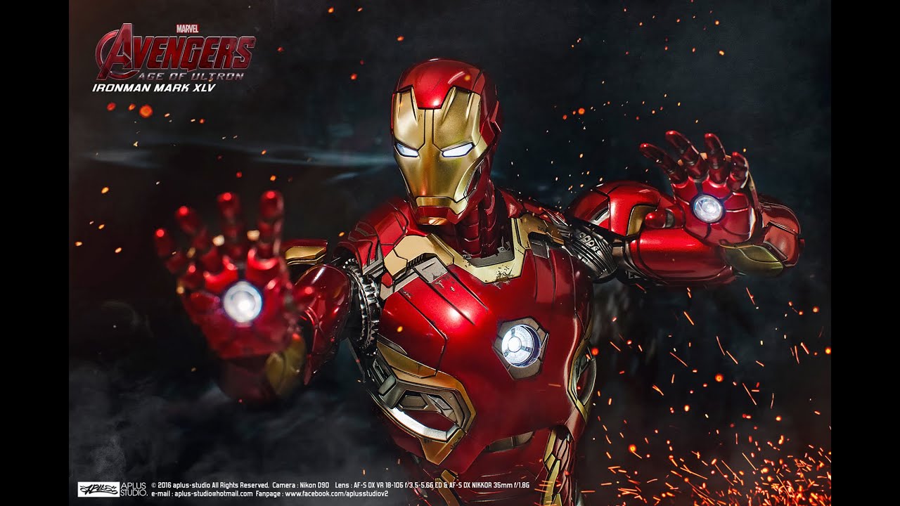 Review : Hottoys Ironman mk45 AOU [MMS300D11]