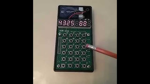 Full Demo of the Enigma Z30 Simulator for the KIM Uno, a Kim 1 simulator
