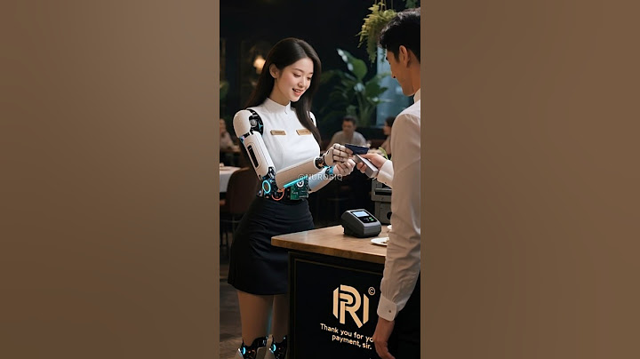 Female Humanoid Becomes Cashier at a Luxury Restaurant! #short #robot #ai