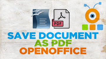 How to Save Open Office Documents to PDF