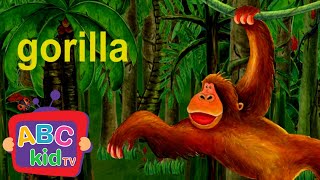 Learn the ABCs! "G" is for Gorilla and Giraffe | ABC Kid TV Nursery Rhymes & Kids Songs